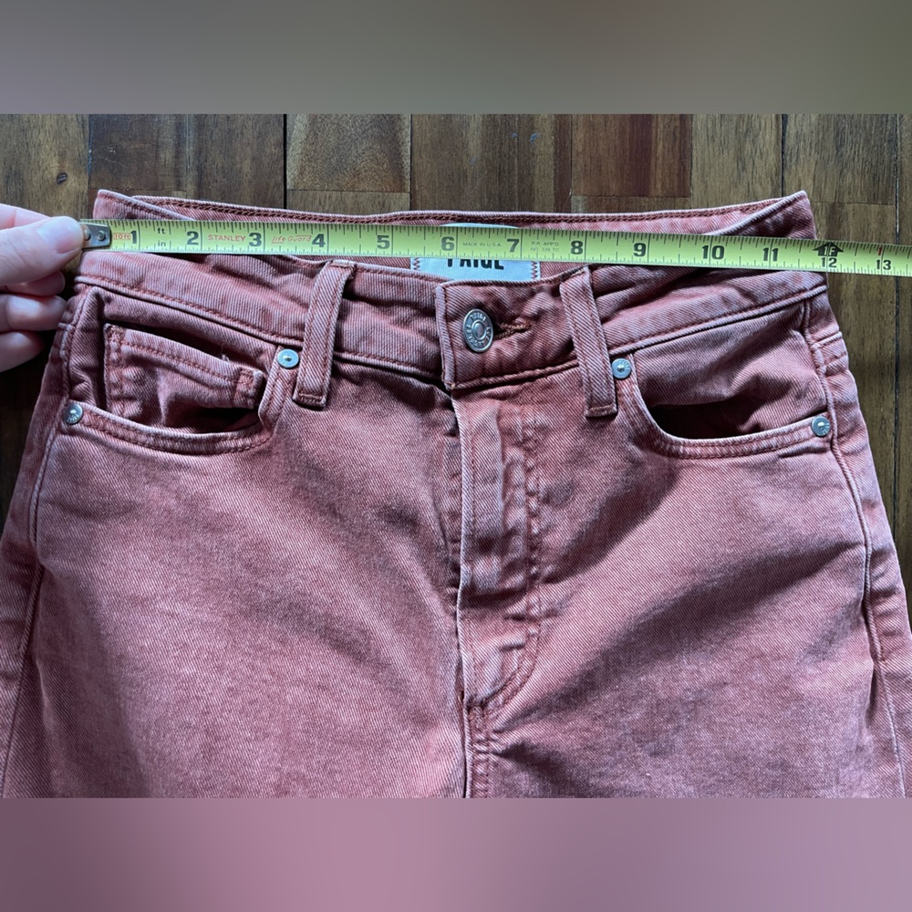 PAIGE Anessa wide leg ankle jeans terracotta - Picture 5 of 11